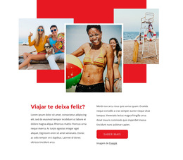 Experiência De Viagem - Modelo De Página Da Web