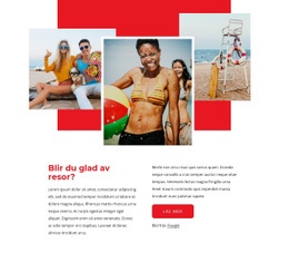 Reseupplevelse Css-Mall Gratis Nedladdning