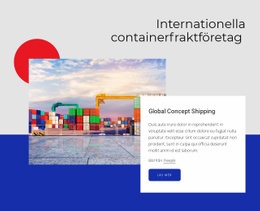 Inbyggd Multipellayout För Internationella Containerfraktföretag