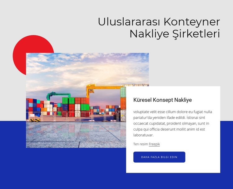 Uluslararası konteyner nakliye şirketleri CSS Şablonu