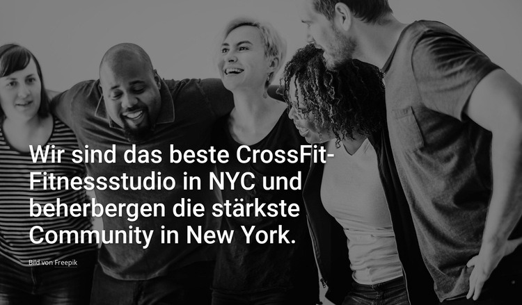 Wir sind das beste Crossfit-Fitnessstudio Eine Seitenvorlage