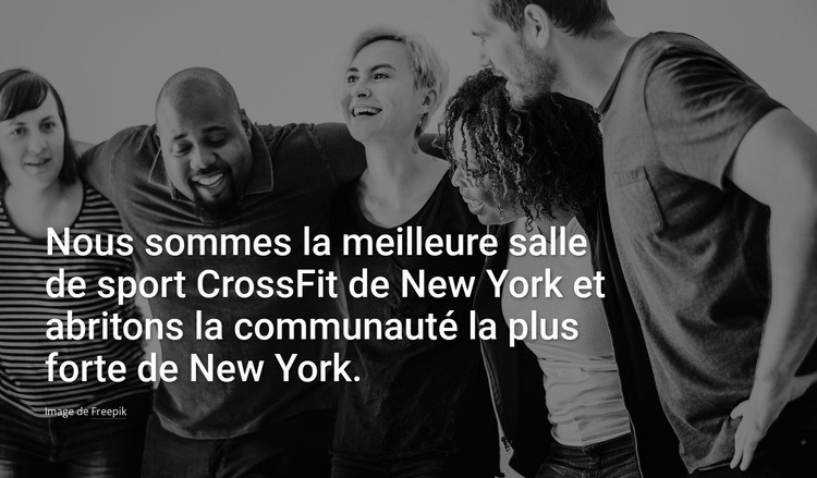 Nous sommes la meilleure salle de crossfit Conception de site Web