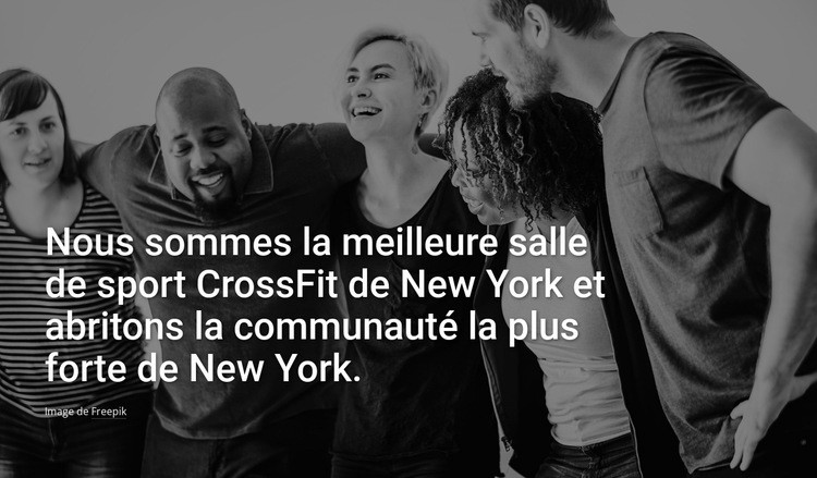 Nous sommes la meilleure salle de crossfit Modèle HTML5