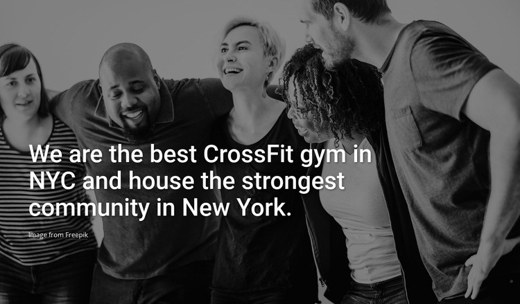 We are the best crossfit gym Homepage Design