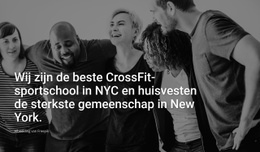 Wij Zijn De Beste Crossfit Sportschool - Eenvoudig Website-Ontwerp