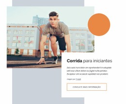 Cursos De Corrida Para Iniciantes - Design HTML Page Online