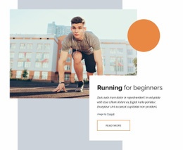 Running Courses For Beginners - Webpage Layout