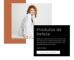 Produtos De Beleza - Design Criativo De Sites Multiuso