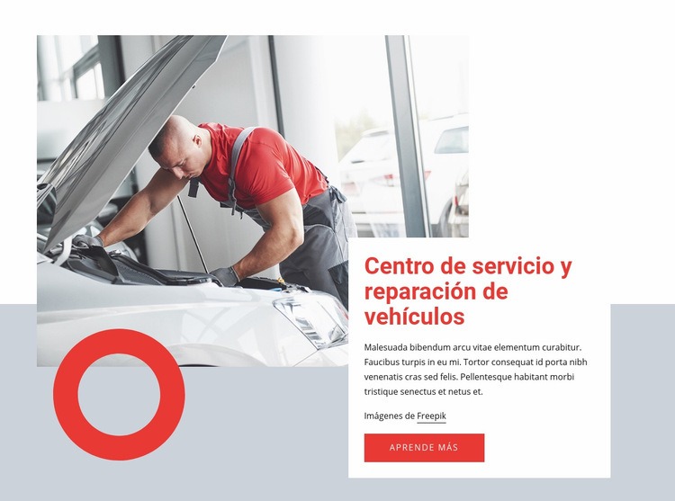 Servicio de coche cerca de ti Creador de sitios web HTML