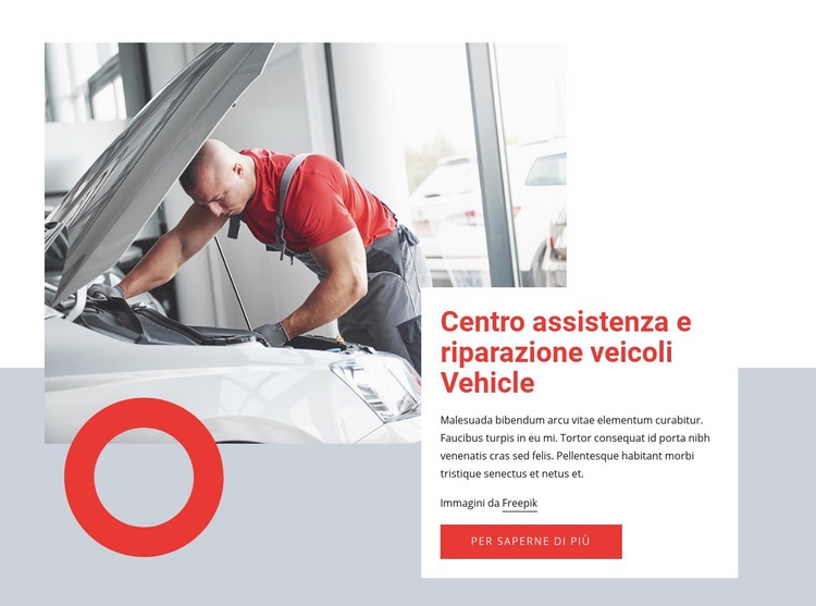 Servizio auto vicino a te Costruttore di siti web HTML