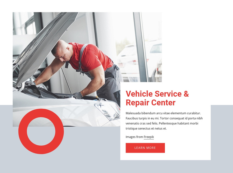 Car service near you One Page Template