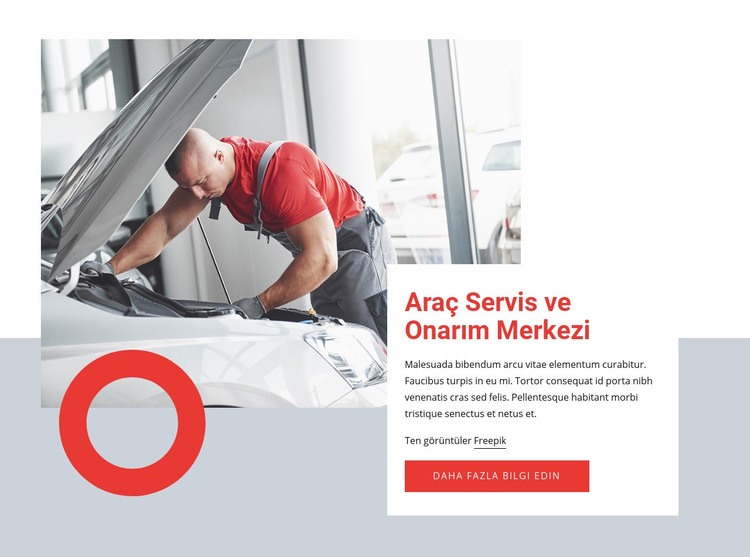 Size en yakın araba servisi HTML5 Şablonu