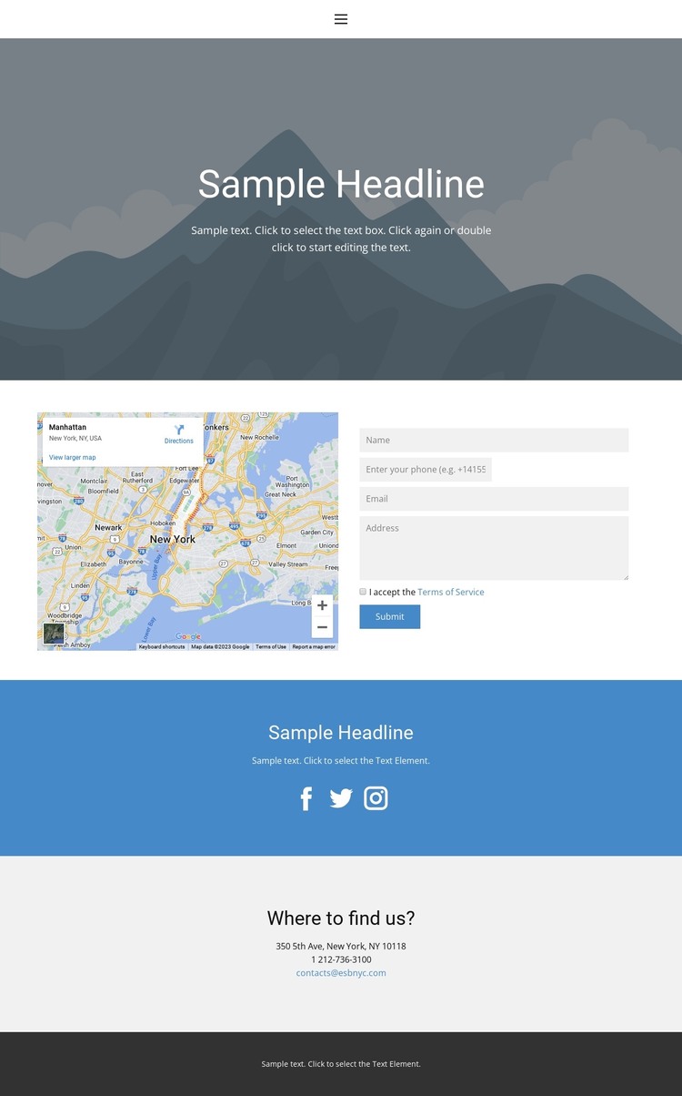 Contact us 1 HTML Template