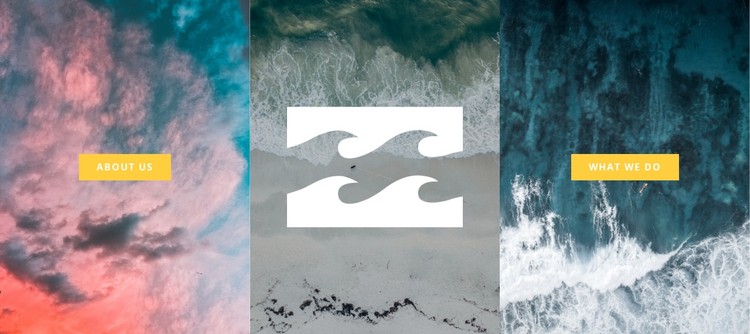 Gallery with ocean photo CSS Template