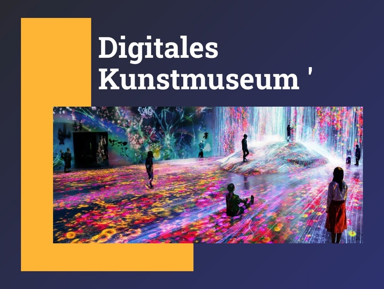 Kunstmuseum nur digital HTML5-Vorlage