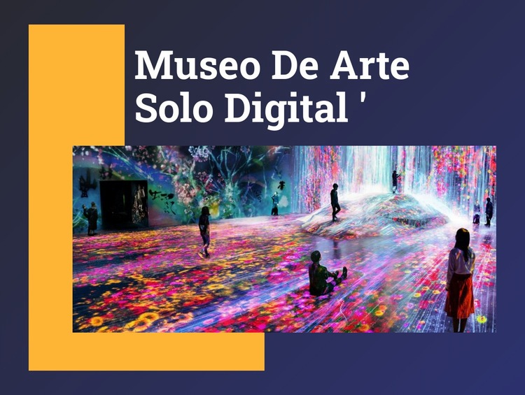 Museo de arte solo digital Plantillas de creación de sitios web