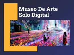 Museo De Arte Solo Digital: Maqueta De Sitio Web Para Cualquier Dispositivo