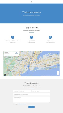 Contáctenos 2: Plantilla De Sitio Web Sencilla