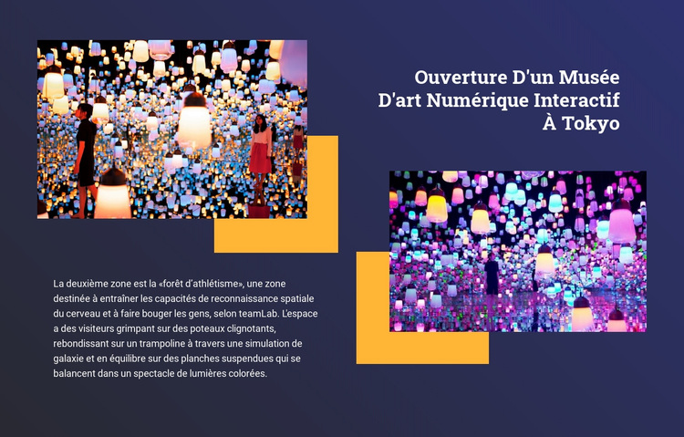 Art interactif Thème WordPress