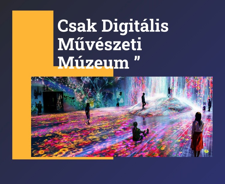 Csak digitális művészeti múzeum CSS sablon