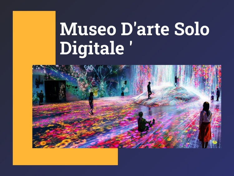 Museo d'arte solo digitale Costruttore di siti web HTML