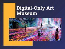 Alleen Digitaal Kunstmuseum - Websitemodel Voor Elk Apparaat