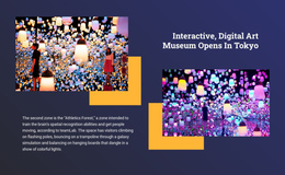 Interactive Art - Custom One Page Template