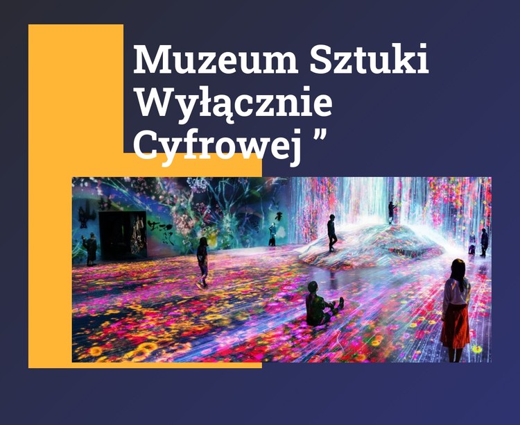 Muzeum sztuki dostępne wyłącznie w wersji cyfrowej Szablon CSS