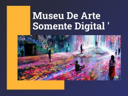 Construtor De Sites Pronto Para Usar Para Museu De Arte Apenas Digital