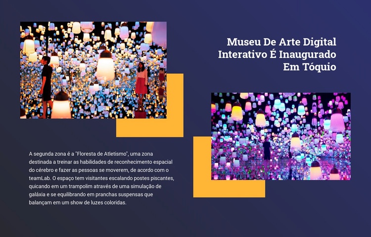 Arte interativa Construtor de sites HTML