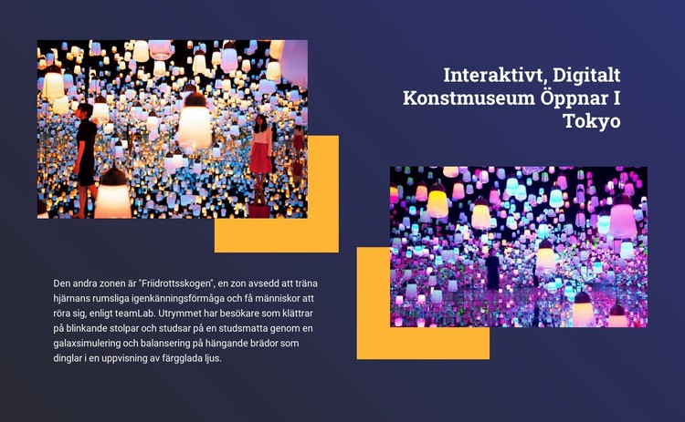 Interaktiv konst Hemsidedesign