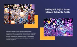 Etkileşimli Sanat Için CSS ızgara Şablonu Sütunu