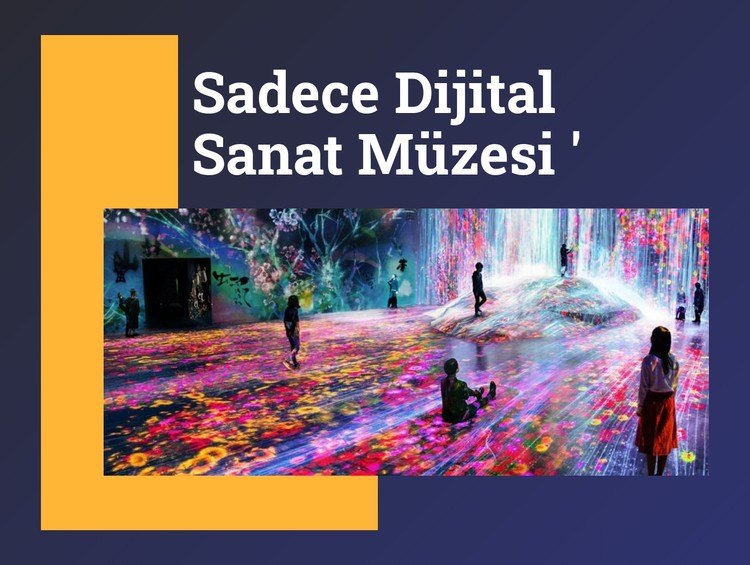 Yalnızca dijital sanat müzesi CSS Şablonu