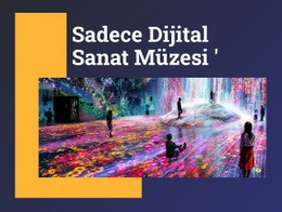 Yalnızca Dijital Sanat Müzesi - Web Sitesi Şablonları