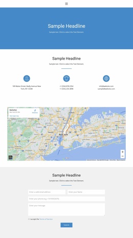 Contact Us 2 - Simple Website Template