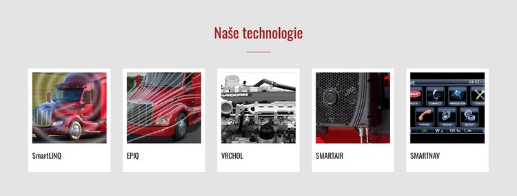 Naše technologie Šablona