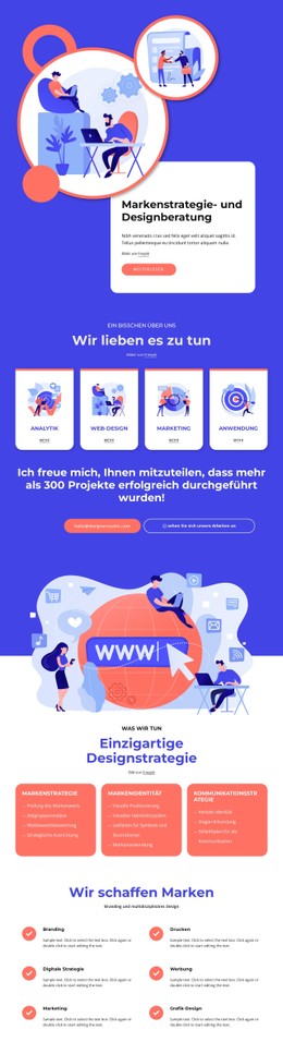 HTML5-Responsive Für Markenstrategie- Und Designberatung