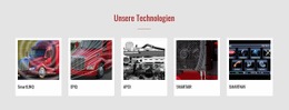 Unsere Technologien - Benutzerdefinierte HTML5-Vorlage