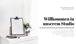 Atemberaubendes Webdesign Für Design- Und Illustrationsstudio