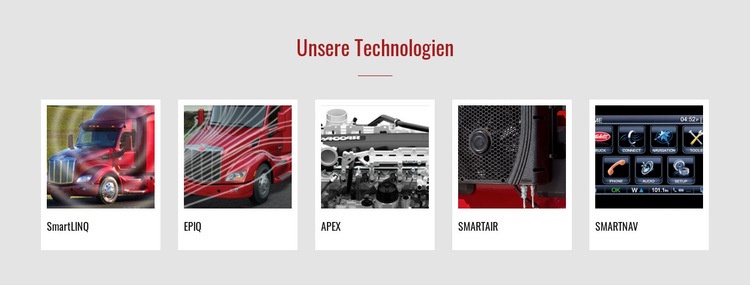 Unsere Technologien Website design