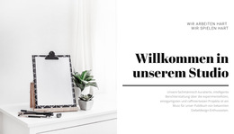 Design- Und Illustrationsstudio – Professionelle Website-Vorlage