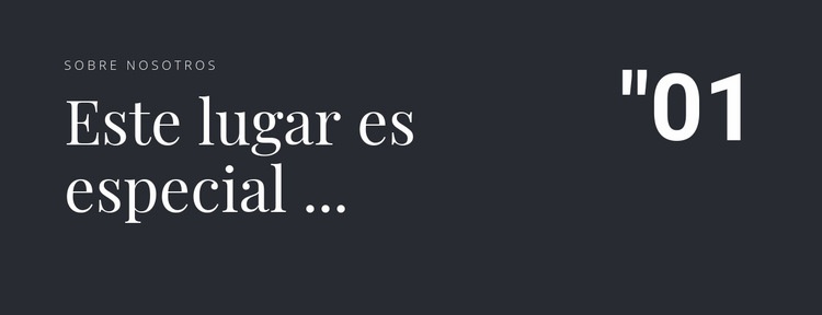 2 títulos sobre un fondo oscuro Plantilla HTML5