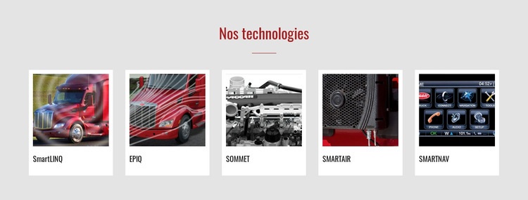 Nos technologies Conception de site Web