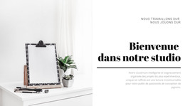 Studio De Design Et D'Illustration - Modèle De Site