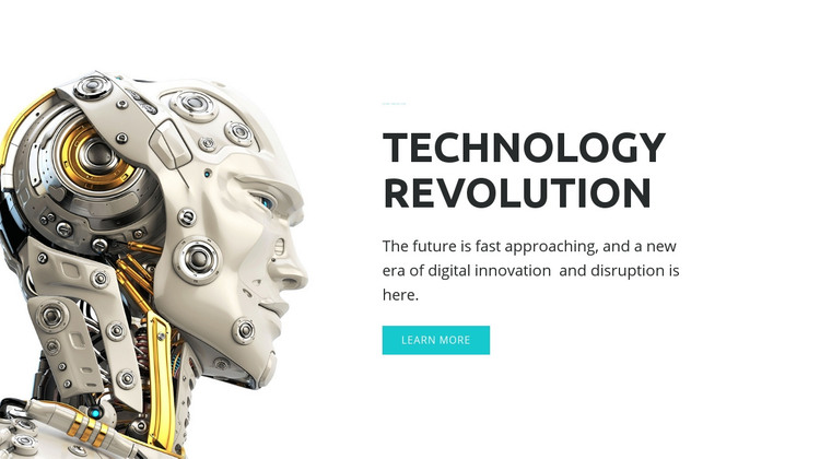 AI revolution Homepage Design