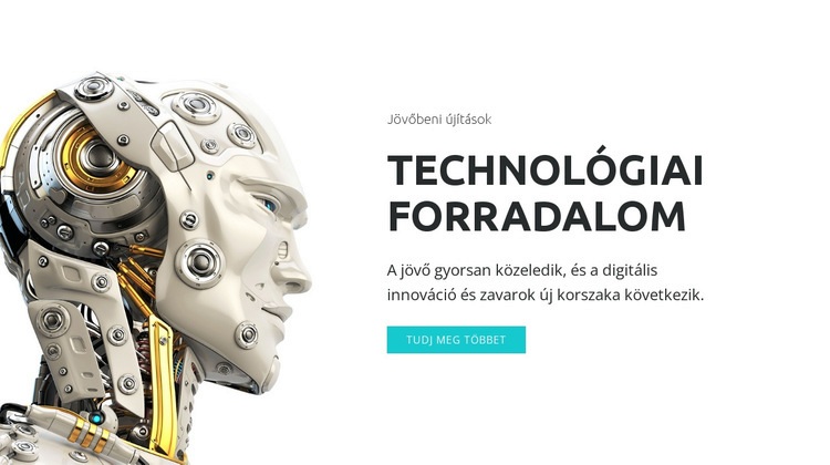 AI forradalom Weboldal sablon