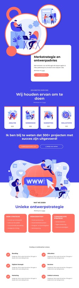 HTML5 Responsief Voor Merkstrategie En Ontwerpadvies