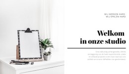 Ontwerp- En Illustratiestudio Basis CSS-Sjabloon