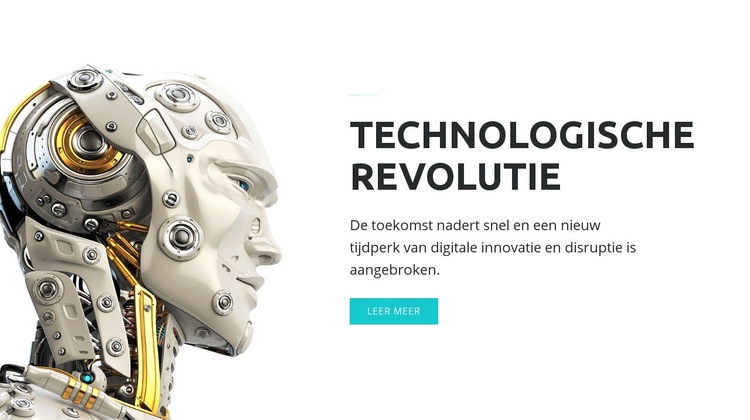 AI-revolutie Sjabloon voor één pagina