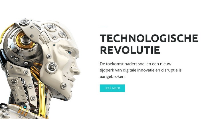 AI-revolutie Website ontwerp